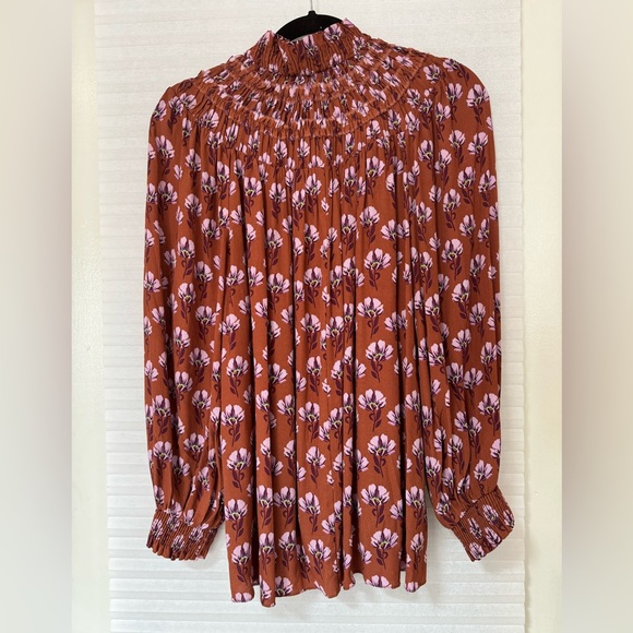 Zara Floral Smock Neck Balloon Sleeve
Top Brown L cottagecore bohemian retro - Picture 7 of 8